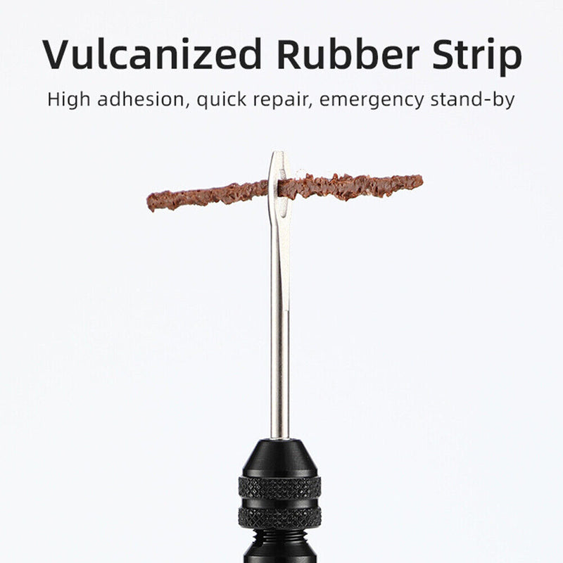 Bicycle Tire Repair Tools Rubber Strip MTB Bike Tyre Maintain Kits (Black) Newly