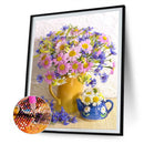 5D DIY Flower Partial Round Diamond Painting Mosaic Picture Wall Rhinestone Art