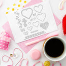 2pcs Metal Cutting Dies Stencil Stamps DIY Craft Heart Flower Embossing (C)