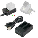 Double Dual Port Slot Battery Charger For Go Pro HD T9B1 6 Camere 8 Hero 5 J9G0