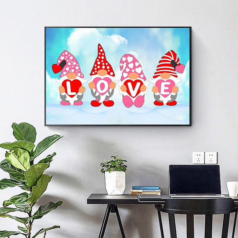 50x40cm DIY Gnome Oil Paint By Numbers Wall Home Living Room Bedroom Decoration