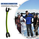 Elastic Clip Removable Winter Ski Tip Connector for Kid Beginner (Green) Newly