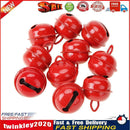 20pcs 25mm Metal Jingle Bells Christmas Hanging Decor Pet Pendant (Red) Newly