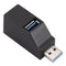 Mini USB 3.0 Hub Adapter Extender High Speed U Disk Reader Splitter 3 Ports