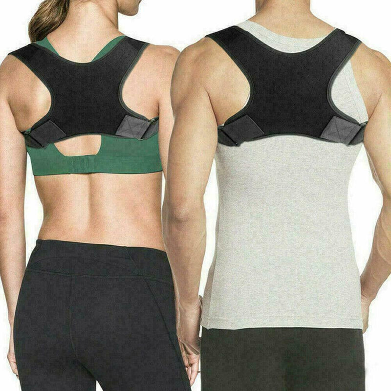 Posture Corrector Support Back Shoulder Brace Belt Adjustable Unisex P1K2