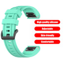 20mm Silicone Watch Band for Garmin Fenix 7S Bracelet Strap (Lake Blue) Newly