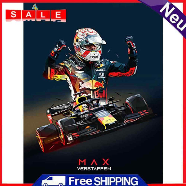 5D DIY Diamond Painting Kits Racer Full Round Drill Wall Decor Art Crafts Mosaic