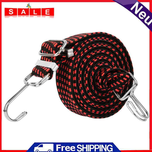 1m Buckle Tie-Down Belt Cargo Strap Motorcycle Bike Elastic Binding Luggage Rope