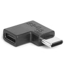 2pcs USB Type C Male to USB C Female Adapter Left Right Angled 90 Degree