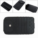 Multifunctional Sun Visor Storage Bag Ticket File Sunglasses Case Card Clip
