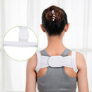 Adjustable Clavicle Posture Corrector Back Brace Lumbar Support (White)