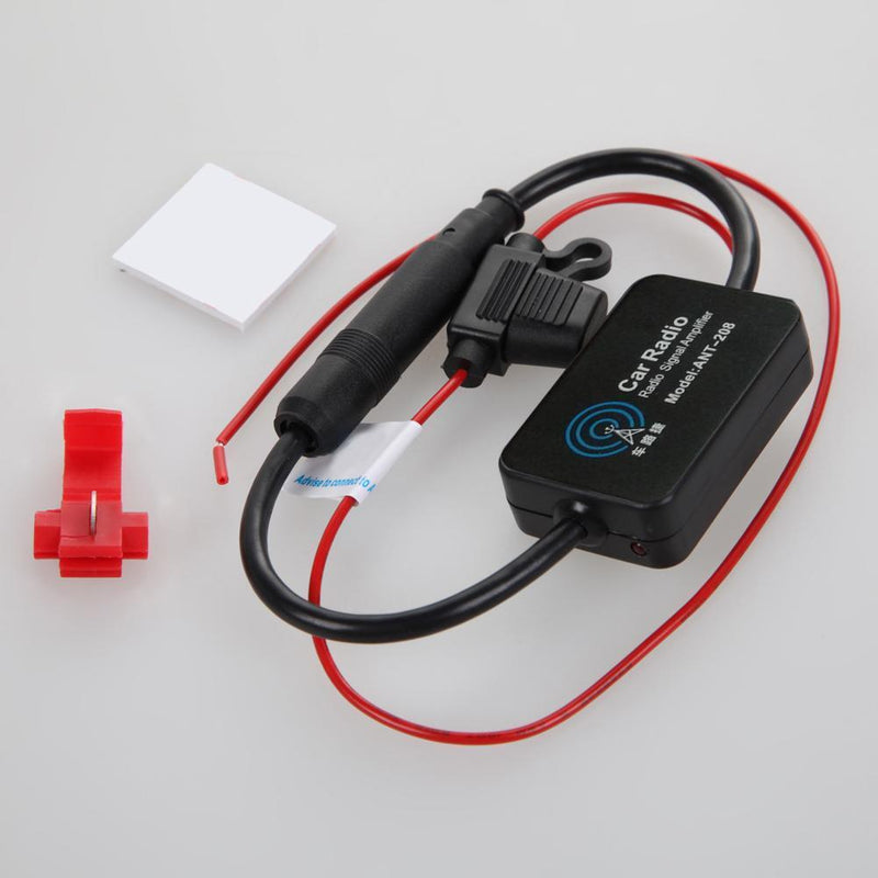 FM 88-108MHz Car Antenna Signal Amp Booster Radio Amplifier