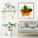 Frameless Bow Bell Oil Paint by Numbers Kit Handpainted Picture Artwork Craft