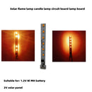 1.2V Flame Light Circuit Board Solar Candle Lamp Control Drive Board with 12 LED