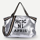 Sequin Crossbody Handbag Women Girls Letters Large Travel Shoulder Messenger Bag