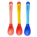 Tools Soft Temperature Sensing Spoon Fork Toddler Flatware Silicone Spoon