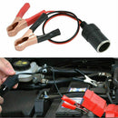 Adapter Crocodile Clip Car Cigarette Lighter Female Socket to Battery Alligator