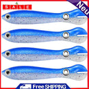 4pcs 10cm 6g Bionic Loach Fishing Lures Sinking Artificial Soft Baits (B)