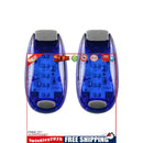 LED Safety Light Warning Flashing Light with 3 Light Modes 2 Pack (Blue)