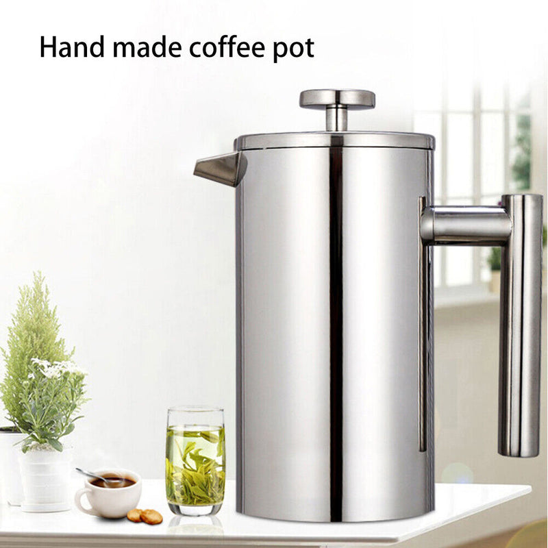 Coffee Brewing French Press Filter Tea Coffee Pot Maker Kettle (1000ml) Newly