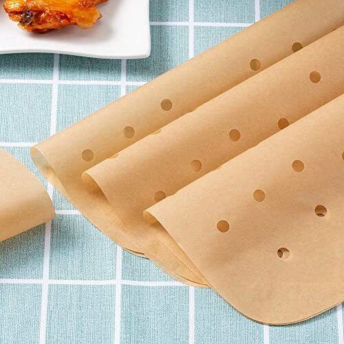 MFJUNS 200PCS Air Fryer Parchment Paper 9 Inch Square Air Fryer Liner Filter ...