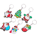 Christmas Tree Cartoon Key Buckle Keyring Hanging Pendant Keychain Santa Claus