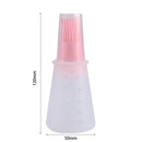 Portable Silicone Oil Dispenser Bottle with BBQ Grill Oil Brushes for Kitchen
