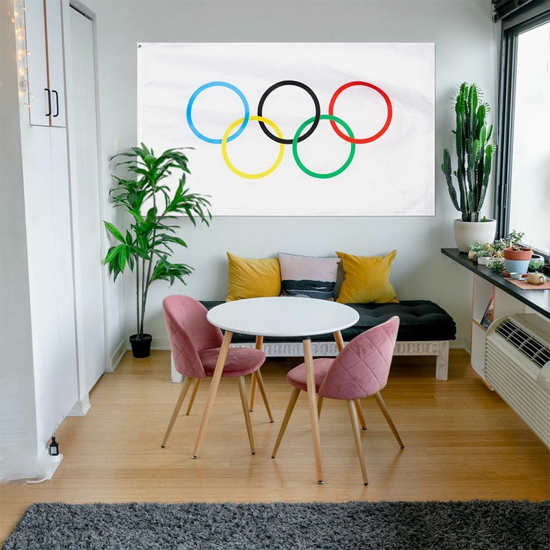 Yard Olympic Decorations Olympics Game Flag Polyester Fabric Outdoor Banner