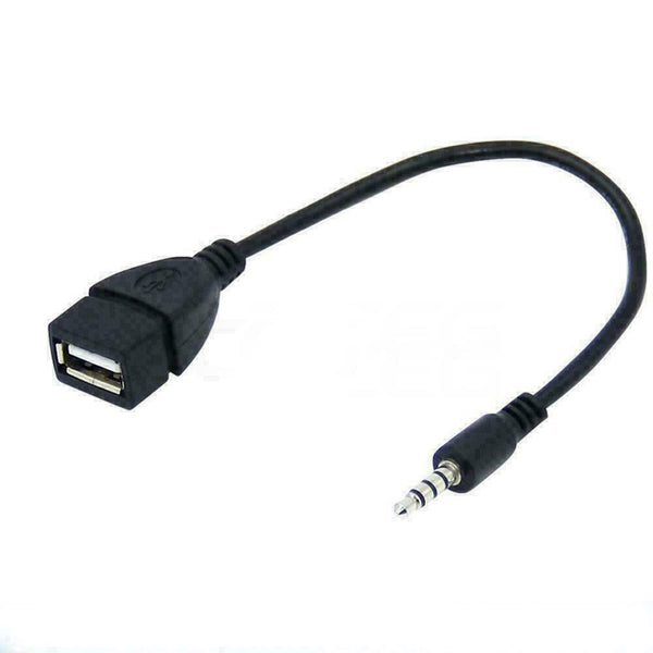 3.5mm Male Audio AUX Jack to USB 2.0 Type A Female OTG P5B0 D Converter Z0P9