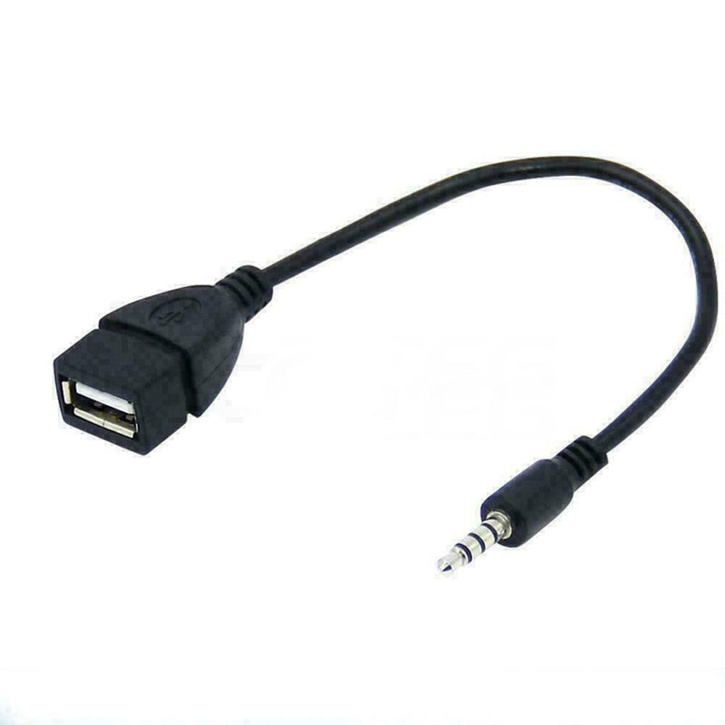 3.5mm Male Audio AUX Jack to USB 2.0 Type A Female OTG P5B0 D Converter Z0P9