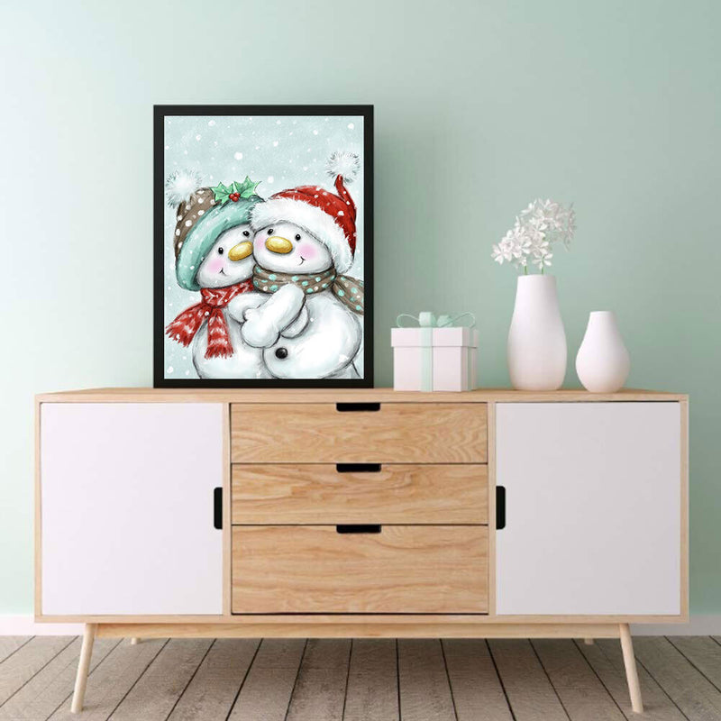 Snowman 5D DIY Diamond Painting Kits Full Round Drill Wall Decor Craft (A5726