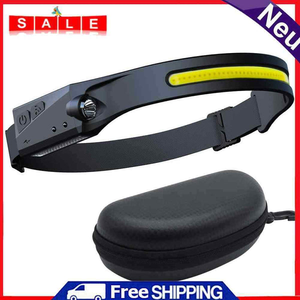 Waterproof LED Headlamp COB Work Light for Fishing Camping Running Outdoor Torch