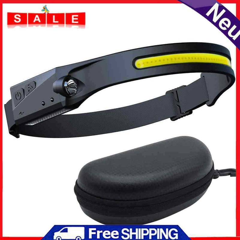 Waterproof LED Headlamp COB Work Light for Fishing Camping Running Outdoor Torch