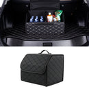 Car Trunk Organizer Multiuse Tools Storage Bag (Small Black+Black Line) Newly