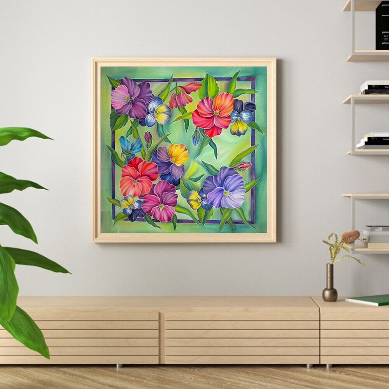 30x30cm 5D DIY Full Round Drill Diamond Painting Flower Plant for Home Decor