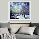 Full Drill Snow Scene 5D Diamond DIY Painting Craft Home Decor