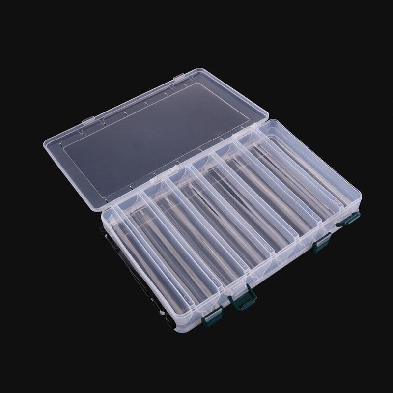 28CM *18.5CM * 5CM 14 Compartment Plastic Fishing Storage Boxes for Fishing Bait
