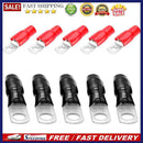 10pcs Car Audio Power Ground Wire Ring Terminals 4 AWG Gauge M8 Connectors
