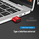 2x USB 3.1 Type C Female to USB 3.0 A Male Adapter Data+Charging (Red)