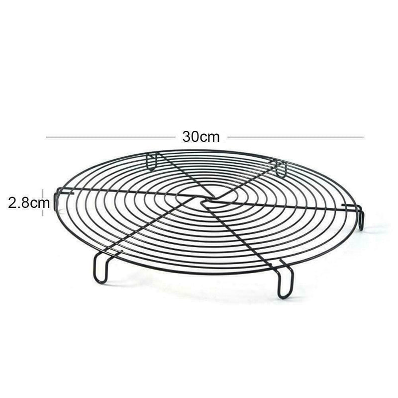 Nonstick Cake Cooling Racks Round Baking Steel Wire Grid Cooling Tools E6P5