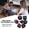 7pcs/Set Dichromatic Dices Digital Polyhedron Starry Sky Dice Entertainment Tool