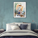 5D Diamond Painting Kit DIY Angel and Girl Full Round Drill Mosaic Picture