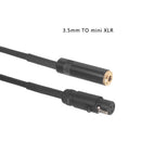 Mini 3Pin XLR Female to 3.5mm TRS 1/8inch Female Stereo Audio Adapter Mic C