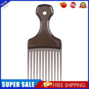 Hair Fork Comb Hairdressing Curly Insert Brush Hair Styling Tool (Black)