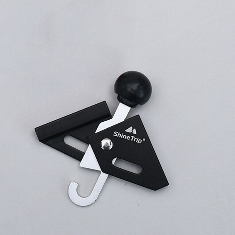 Tent Canopy Strut Pole Thimble Adjustable Top Support Connector (Black 1pc)