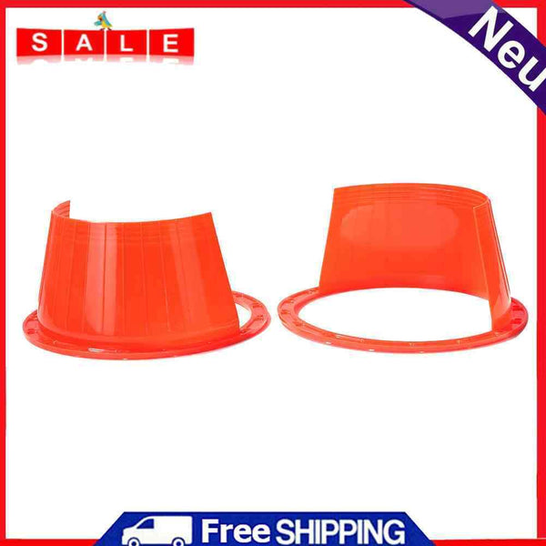 2pcs Car Audio Refit Speaker Ring Plastic Ultra-thin Waterproof Cover Protector