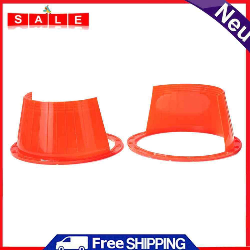 2pcs Car Audio Refit Speaker Ring Plastic Ultra-thin Waterproof Cover Protector