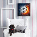 Football Water And Fire Diamond Painting Kits Full Round Drill Home Wall Decor