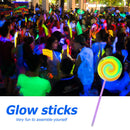 Rotating LED Lolly Fairy Wands Flashing Plastic Glow Sticks Party Supplies