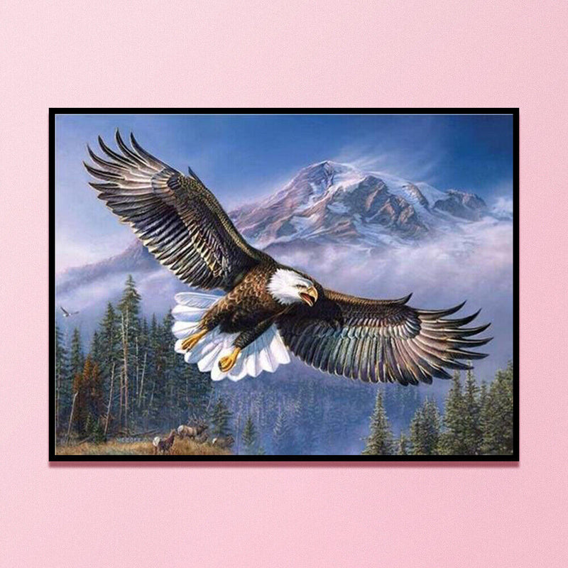 Counted Cross Stitch Full Embroidery 11CT DIY Ferocious Eagle Canvas Kit